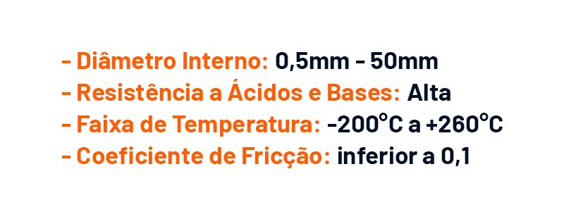 Tubos em PTFE Teflon™ para dispositivos médicos - Megaflon